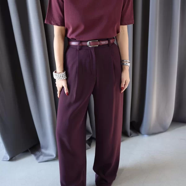 VESPER γυναικεια παντελονα μπορντό