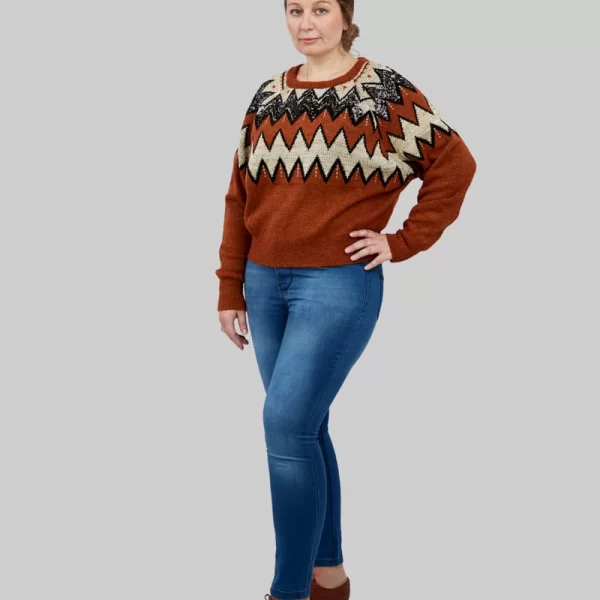 SOU Γυναικείο τζιν παντελόνι Bigsize