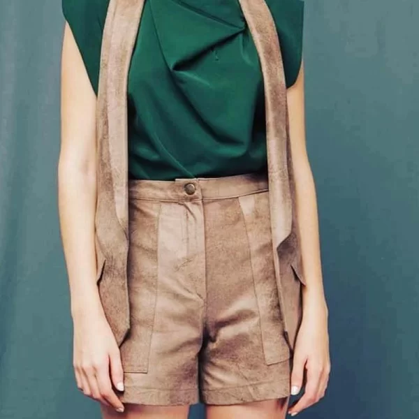 Γυναικείο leatherette σορτς