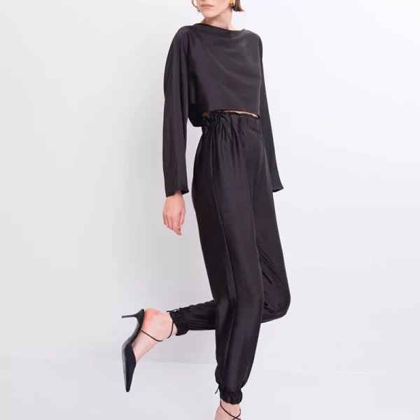 Hazel γυναικείο σατεν σετ