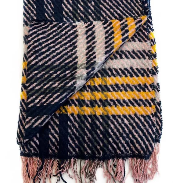 Ilay γυναικείο κασκόλ μπλε-ροζ