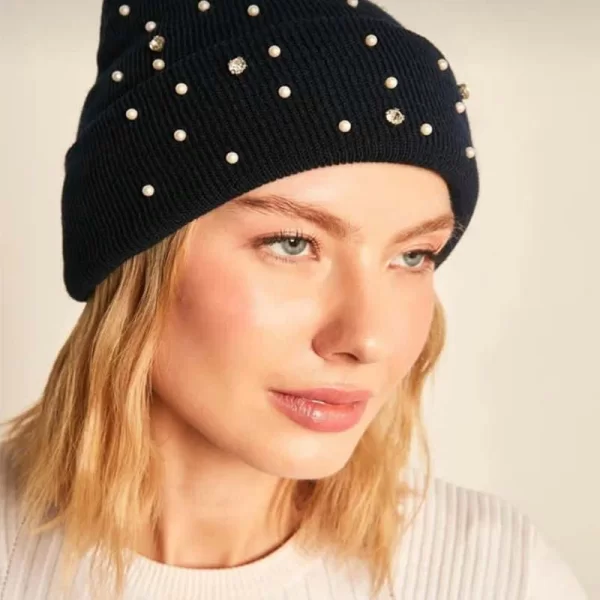 SOU Ria γυναικείο σκουφάκι με πέρλες