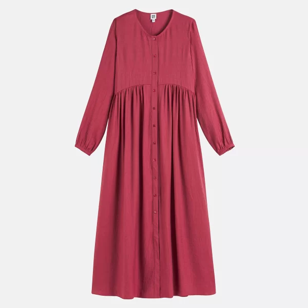 La Redoute Collections Μακρύ φόρεμα με μακριά μανίκια