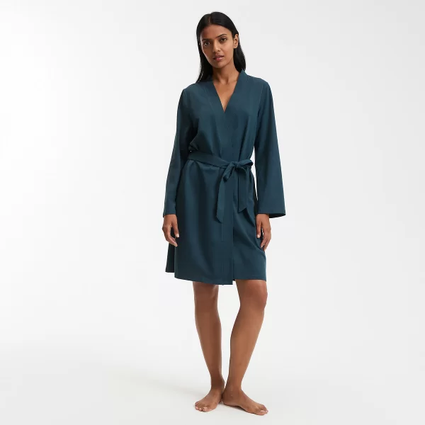 La Redoute Collections Βαμβακερό ρομπάκι από μονόχρωμο ζέρσεϊ