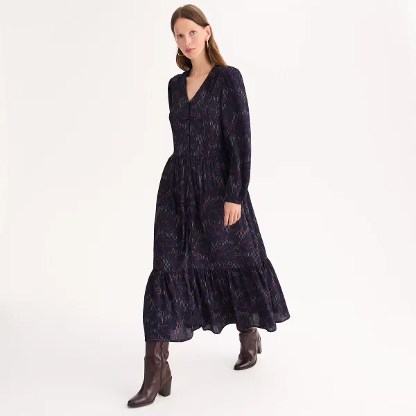 Μακρύ φλοράλ εβαζέ φόρεμα