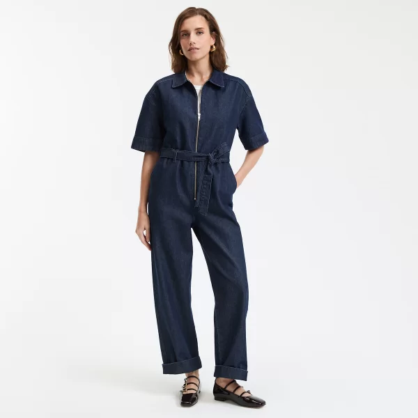 Μακριά ολόσωμη φόρμα από τζιν