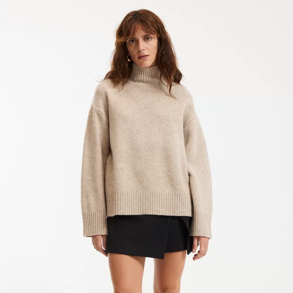 Μαλλινό πουλόβερ col roule