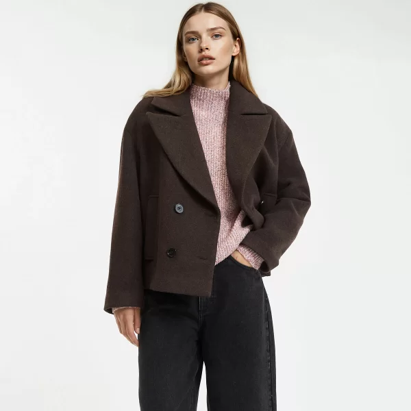 La Redoute Collections Παλτό με κουμπιά