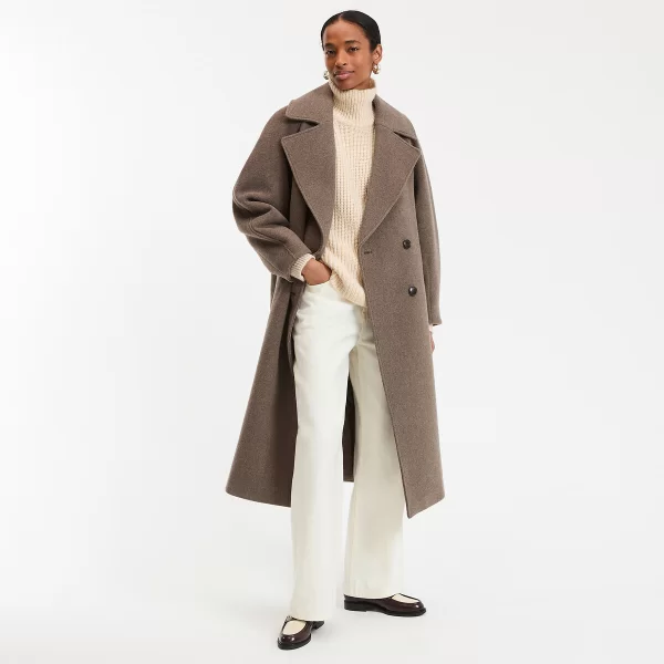 Μακρύ παλτό με ασύμμετρο κλείσιμο