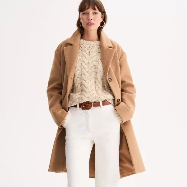 Μακρύ παλτό από μείγμα μαλλιού