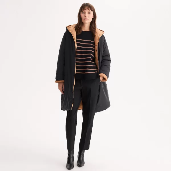 Anne Weyburn Μακρύ μπουφάν με σταθερή κουκούλα