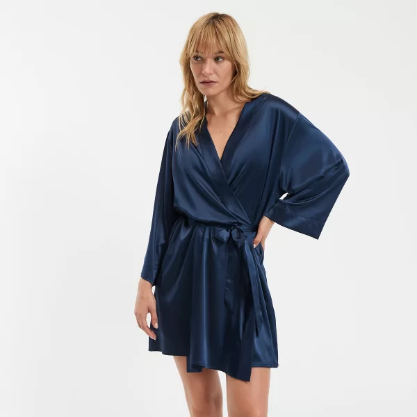 Κοντό Σατέν Κιμονό