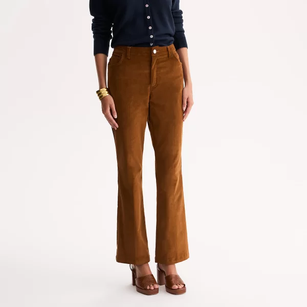 Anne Weyburn Bootcut παντελόνι από κοτλέ ύφασμα