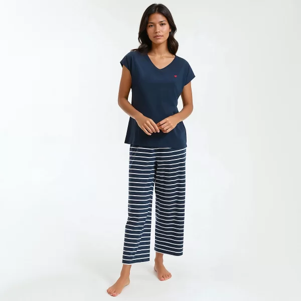 Πιτζάμα από αγνό βαμβακερό ζέρσεϊ