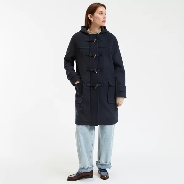 Μίντι μοντγκόμερι με κουκούλα