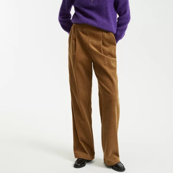 La Redoute Collections Φαρδύ βελουτέ παντελόνι