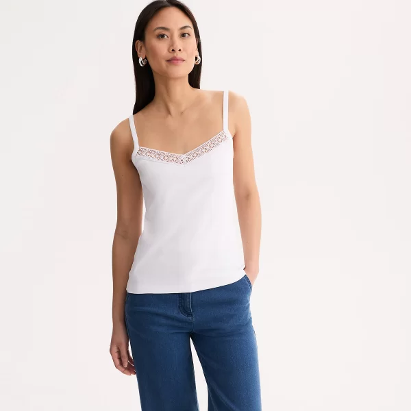 Anne Weyburn Τοπ με V και λεπτές τιράντες