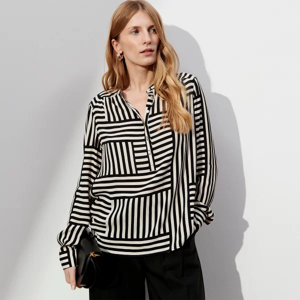 Anne Weyburn Μπλούζα με τουνικ γιακά