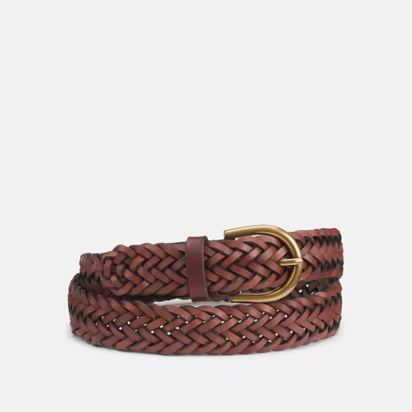 Δερμάτινη ζώνη με τετράγωνη αγκράφα