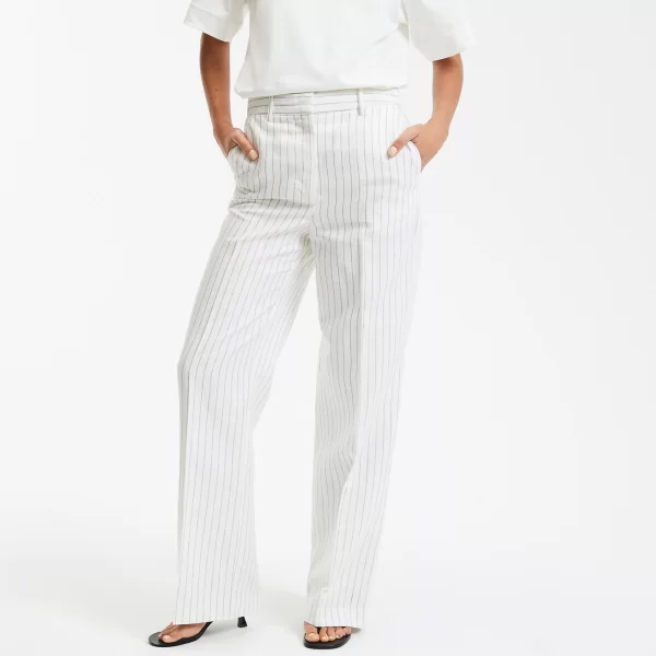 Ψηλόμεσο φαρδύ παντελόνι