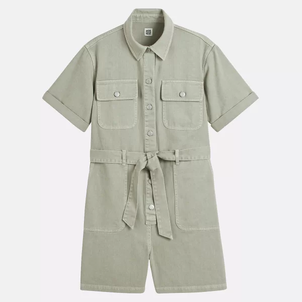 Ολόσωμη κοντομάνικη φόρμα-σορτς