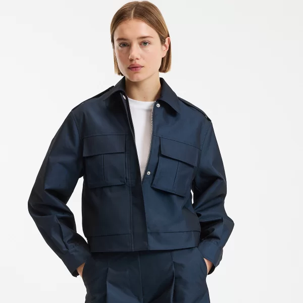 La Redoute Collections Κοντό φαρδύ σακάκι με επωμίδες