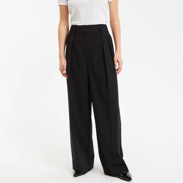 Παντελόνι φαρδύ με πιέτες