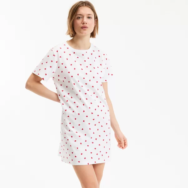 La Redoute Collections Νυχτικό με στάμπα καρδιές