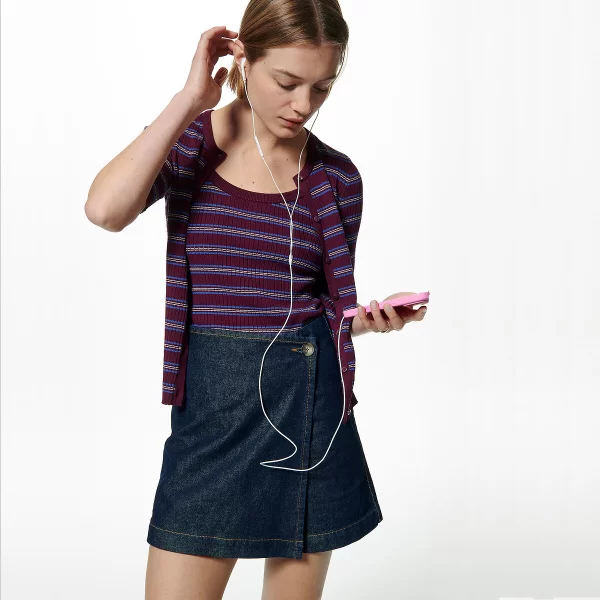 Τζιν φούστα-σορτς