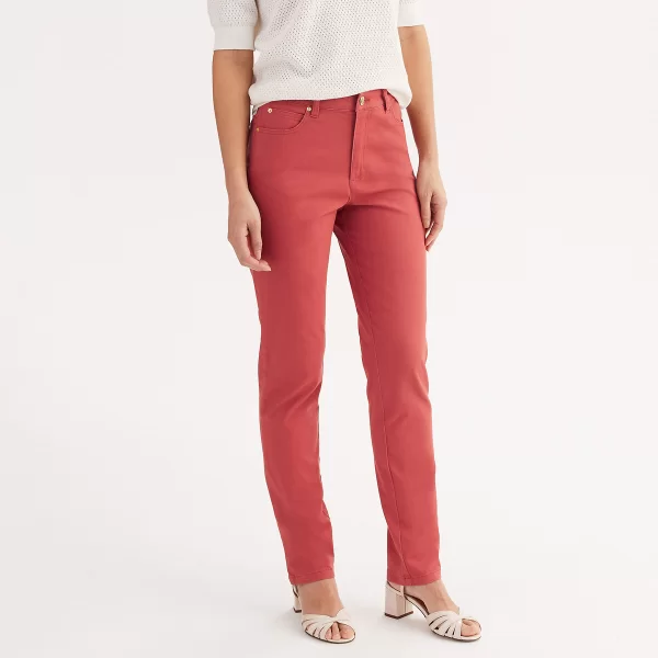 Ίσιο βαμβακερό στρετς παντελόνι