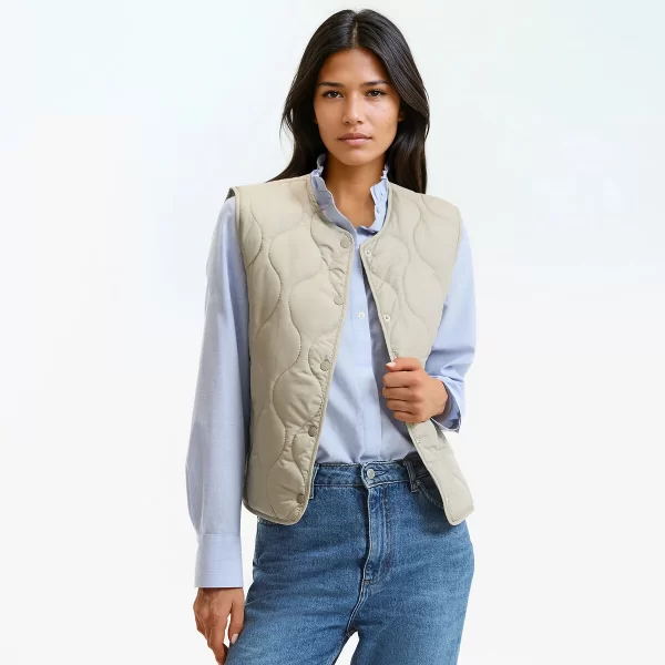 Αμάνικο καπιτονέ μπουφάν με σούστες