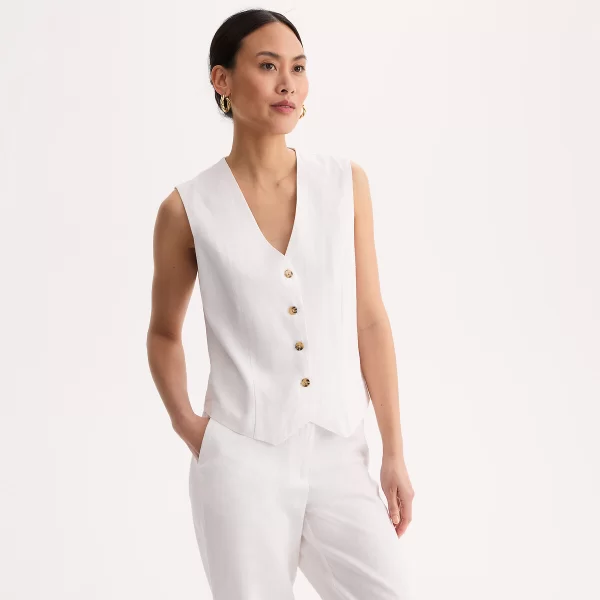 Anne Weyburn Αμάνικο σακάκι σε ίσια γραμμή