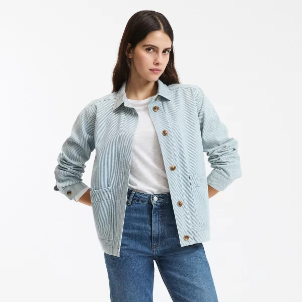 La Redoute Collections Σακάκι με ρίγες και κουμπιά