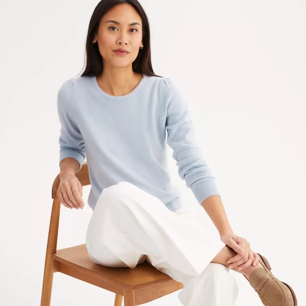 Λεπτό πλεκτό με στρογγυλή λαιμόκοψη