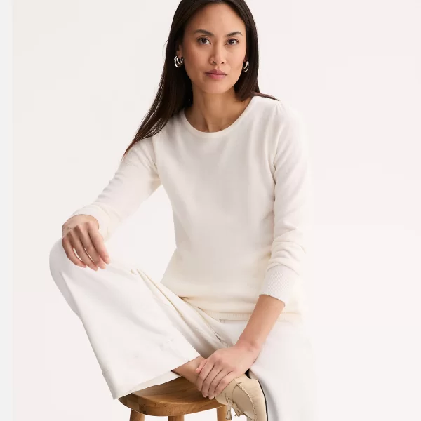 Λεπτό πλεκτό με στρογγυλή λαιμόκοψη