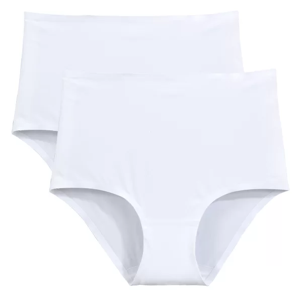 La Redoute Collections Σετ 2 αόρατα μάξι σλιπ από μικροΐνες