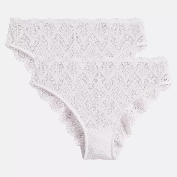 Σετ 2 μάξι σλιπ από δαντέλα