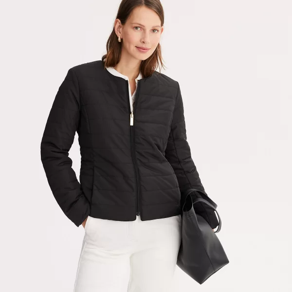 Anne Weyburn Κοντό καπιτονέ μπουφάν με φερμουάρ