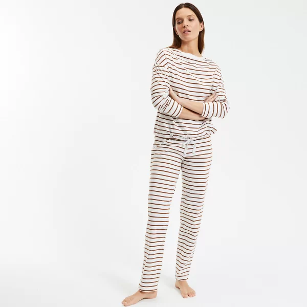 Ριγέ βαμβακερή πιτζάμα