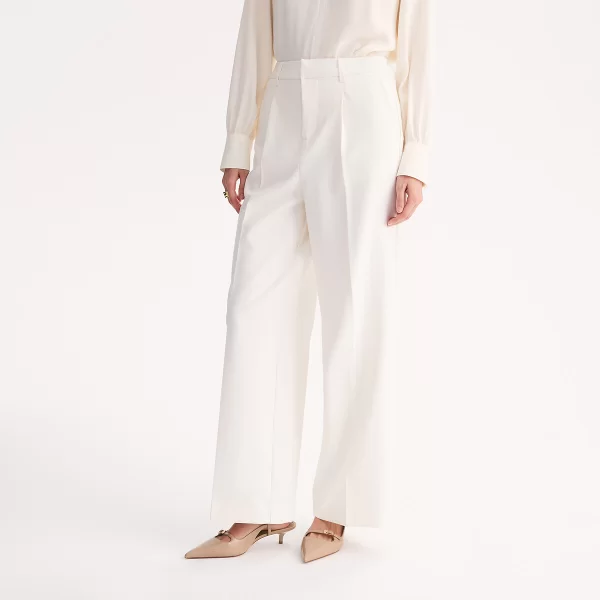 Ψηλόμεσο φαρδύ παντελόνι