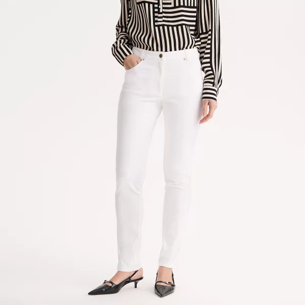 Ίσιο βαμβακερό στρετς παντελόνι