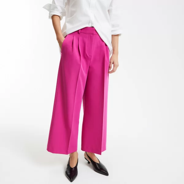 Φαρδύ παντελόνι κάπρι με πένσες