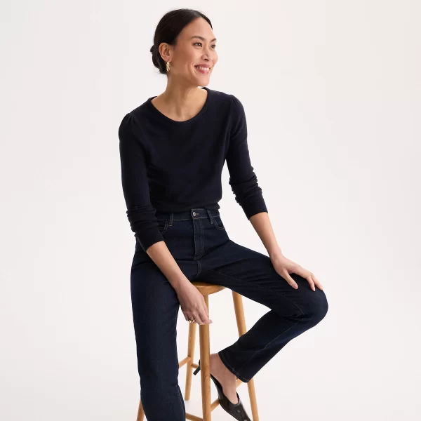 Λεπτό πλεκτό με στρογγυλή λαιμόκοψη