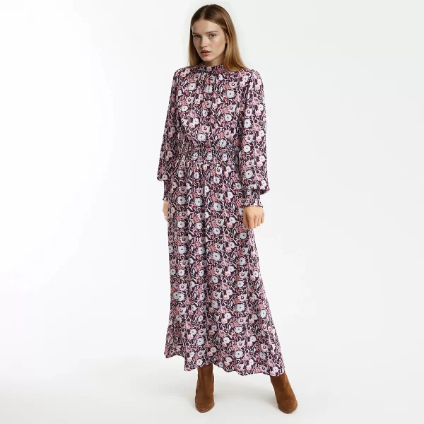 Μακρύ φλοράλ αέρινο φόρεμα