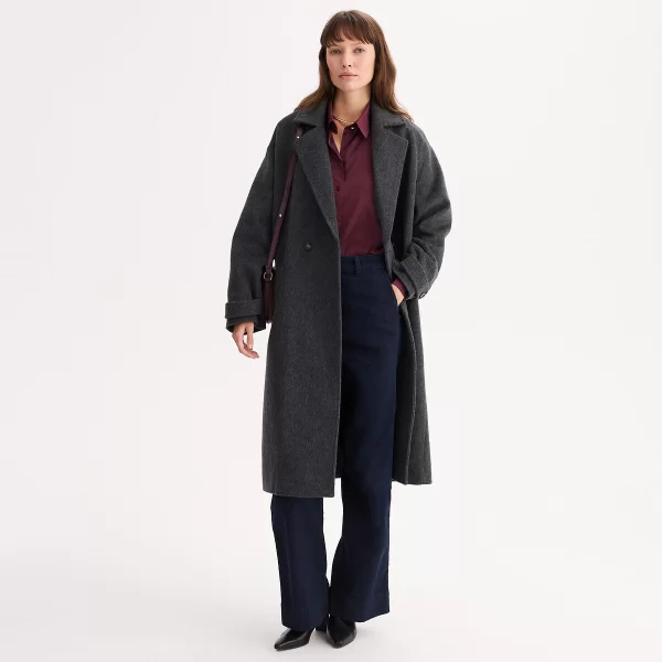 Anne Weyburn Μακρύ παλτό με κουμπιά