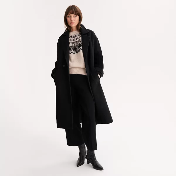 Μακρύ παλτό με κουμπιά