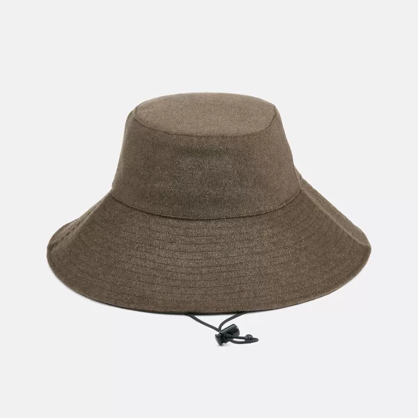 La Redoute Collections Καπέλο Bucket από τσόχα με ρυθμιζόμενο κορδόνι