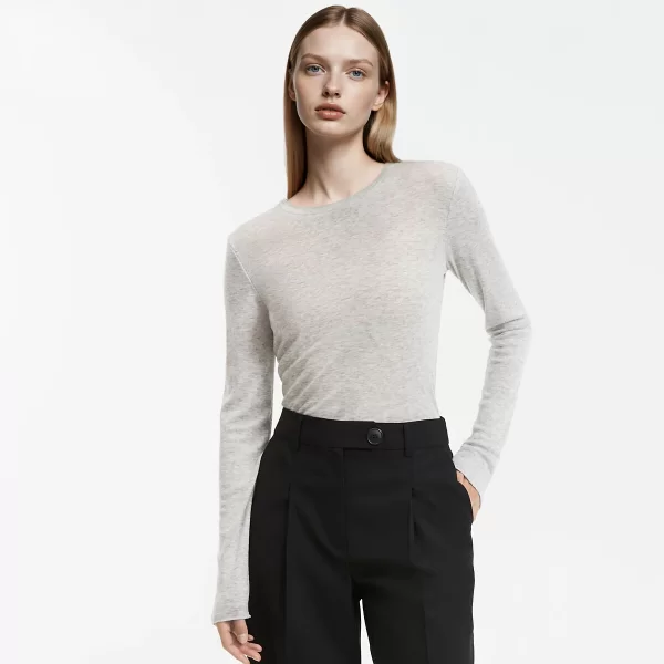 Μακρυμάνικη μπλούζα με στρογγυλή λαιμόκοψη