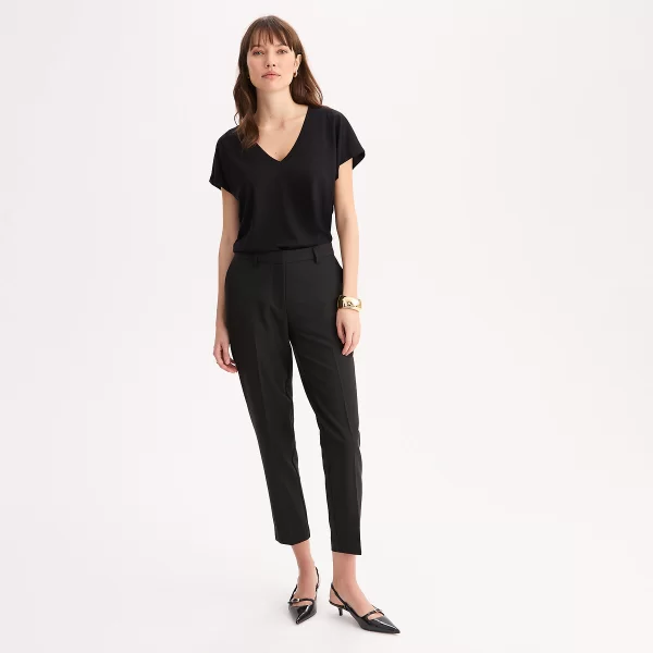 Κοντομάνικη μπλούζα με V