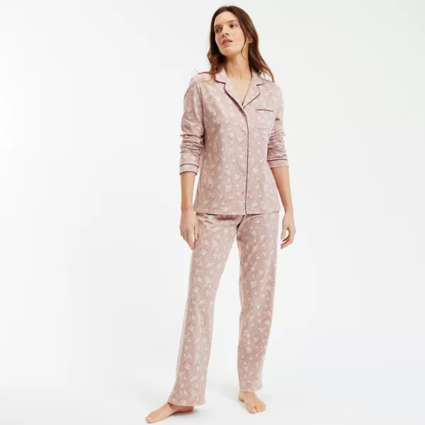 Anne Weyburn Μακρυμάνικη βαμβακερή πιτζάμα